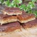 Gooey Caramel and Chocolate Biscuit Slices