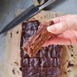 dark chocolate covered oat bars